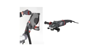 Sicherheits-Winkelschleifer 230 mm mit Absaughaube